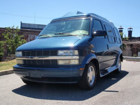 Medium Cadet Blue Metallic Chevrolet Astro LS Conversion Van.  Click to enlarge.