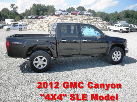 Onyx Black GMC Canyon SLE Crew Cab 4x4.  Click to enlarge.