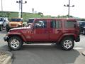  2013 Jeep Wrangler Unlimited Deep Cherry Red Crystal Pearl #5