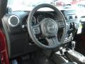  2013 Jeep Wrangler Unlimited Black Interior #11