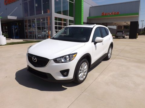 Crystal White Pearl Mica Mazda CX-5 Grand Touring.  Click to enlarge.