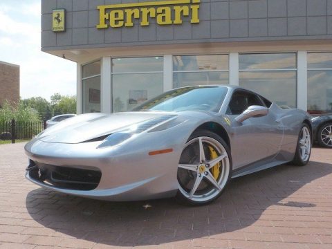 Grigio Titanio (Grey Metallic) Ferrari 458 Italia.  Click to enlarge.