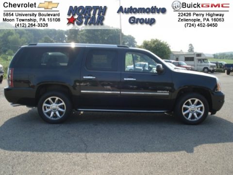 Onyx Black GMC Yukon XL Denali AWD.  Click to enlarge.