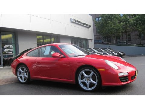 Guards Red Porsche 911 Carrera Coupe.  Click to enlarge.