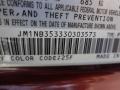 Mazda Color Code 25F Garnet Red Mica #5