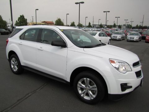 Summit White Chevrolet Equinox LS AWD.  Click to enlarge.