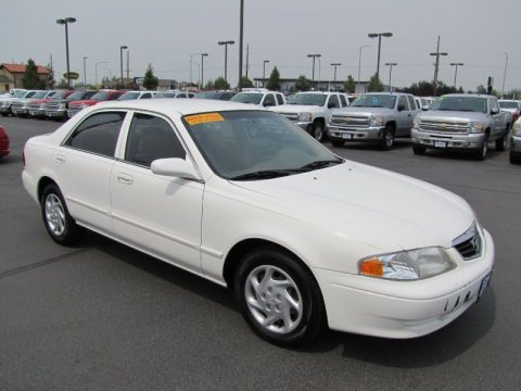 Glacier White Mazda 626 LX.  Click to enlarge.