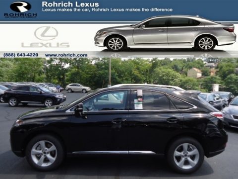 Obsidian Black Lexus RX 350 AWD.  Click to enlarge.