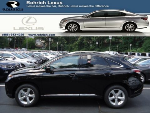 Obsidian Black Lexus RX 350 AWD.  Click to enlarge.