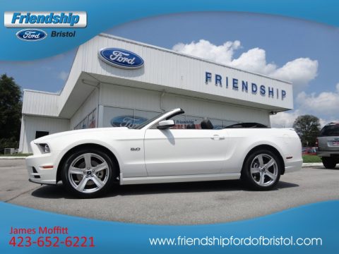 Performance White Ford Mustang GT Premium Convertible. Click to enlarge.