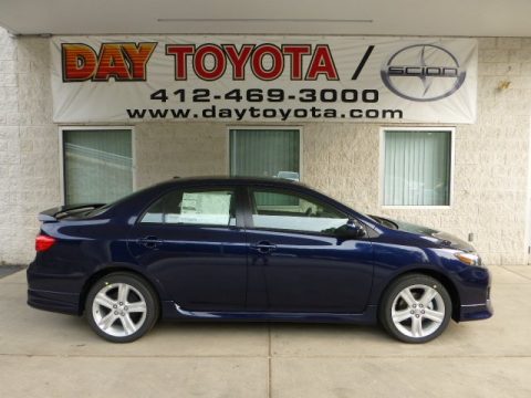 Nautical Blue Metallic Toyota Corolla S.  Click to enlarge.