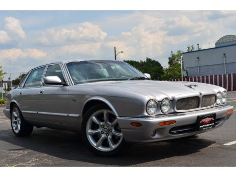 Platinum Silver Metallic Jaguar XJ XJR.  Click to enlarge.