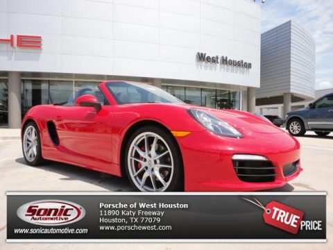 Guards Red Porsche Boxster S.  Click to enlarge.
