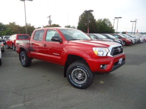 Barcelona Red Metallic Toyota Tacoma TX Pro Double Cab 4x4.  Click to enlarge.