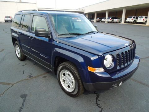 True Blue Pearl Jeep Patriot Sport.  Click to enlarge.