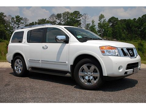 Blizzard White Nissan Armada Platinum.  Click to enlarge.