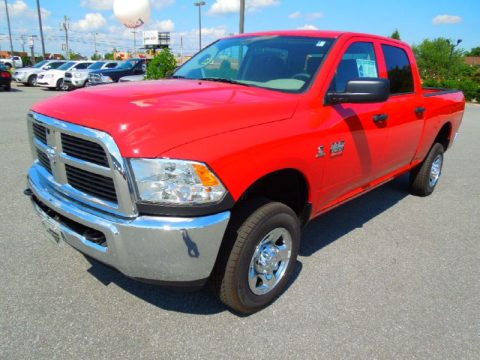 Case IH Red Dodge Ram 2500 HD ST Crew Cab 4x4.  Click to enlarge.