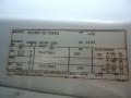 Info Tag of 2002 Chevrolet Express 1500 Passenger Conversion Van #35