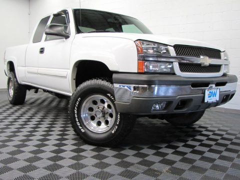 White Chevrolet Silverado 1500 Z71 Extended Cab 4x4. Click ...