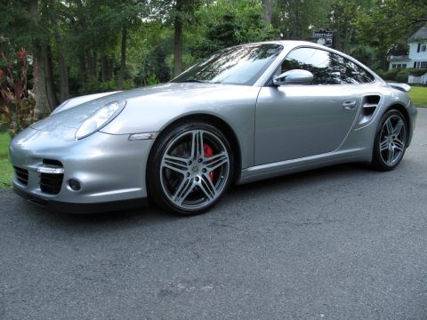 GT Silver Metallic Porsche 911 Turbo Coupe.  Click to enlarge.