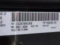 Chrysler Color Code PX8 Gloss Black #8