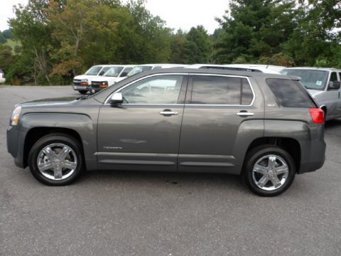 Gray Green Metallic GMC Terrain SLT AWD.  Click to enlarge.