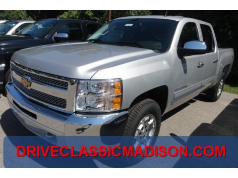 Silver Ice Metallic Chevrolet Silverado 1500 LT Crew Cab 4x4. Click to enlarge. Silver Ice Metallic Chevrolet Silverado 1500 LT Crew Cab 4x4. Click to enlarge.