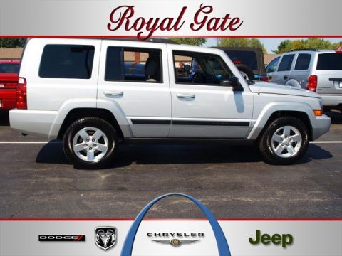 Bright Silver Metallic Jeep Commander Sport 4x4.  Click to enlarge.