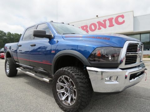 Deep Water Blue Pearl Dodge Ram 2500 HD Power Wagon Crew Cab 4x4.  Click to enlarge.