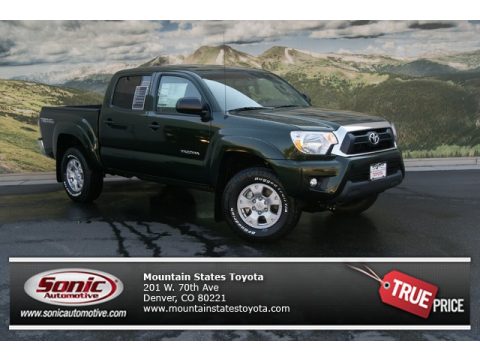 Spruce Green Mica Toyota Tacoma V6 TRD Double Cab 4x4.  Click to enlarge.