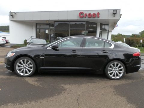 Ebony Black Jaguar XF Premium Sport Sedan.  Click to enlarge.