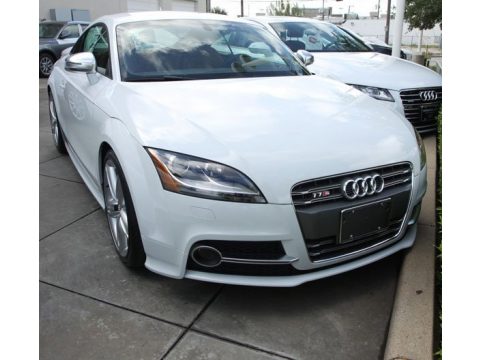 Glacier White Metallic Audi TT S 2.0T quattro Coupe.  Click to enlarge.