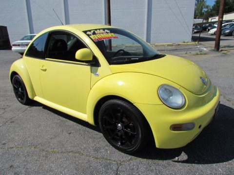 Yellow Volkswagen New Beetle GL Coupe.  Click to enlarge.