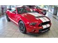 Front 3/4 View of 2013 Ford Mustang Shelby GT500 SVT Performance Package Convertible #3