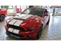 Front 3/4 View of 2013 Ford Mustang Shelby GT500 SVT Performance Package Convertible #33