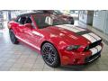 Front 3/4 View of 2013 Ford Mustang Shelby GT500 SVT Performance Package Convertible #34