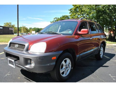 Merlot Hyundai Santa Fe LX.  Click to enlarge.