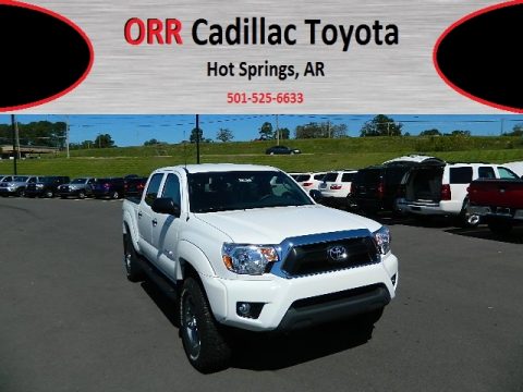 Super White Toyota Tacoma V6 TSS Prerunner Double Cab.  Click to enlarge.