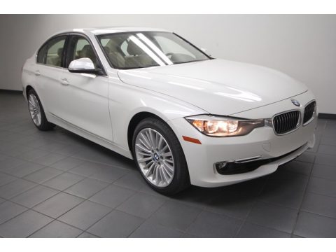 Mineral White Metallic BMW 3 Series 328i Sedan.  Click to enlarge.