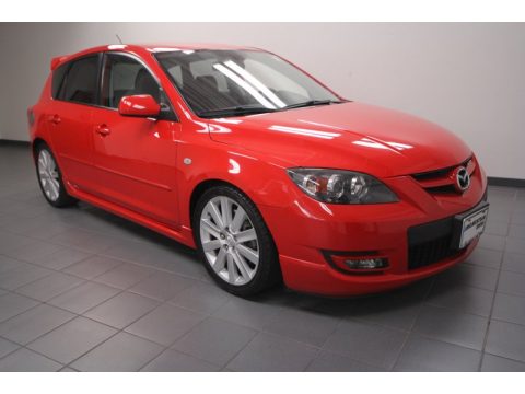 True Red Mazda MAZDA3 MAZDASPEED Grand Touring.  Click to enlarge.