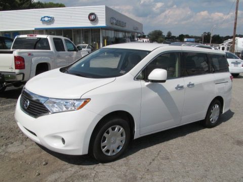 Pearl White Nissan Quest 3.5 S.  Click to enlarge.