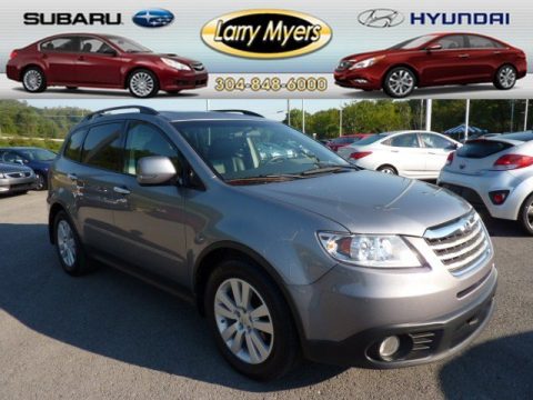 Quartz Silver Metallic Subaru Tribeca Limited 5 Passenger.  Click to enlarge.