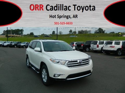 Blizzard White Pearl Toyota Highlander SE.  Click to enlarge.