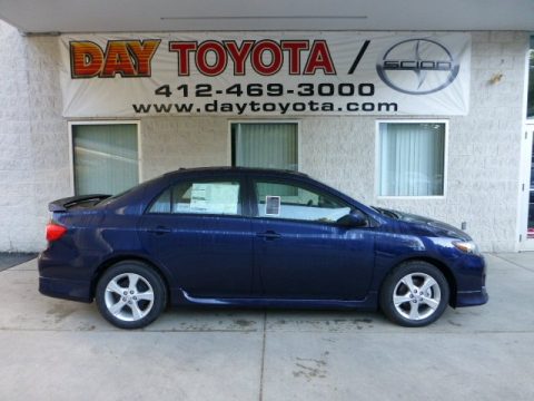 Nautical Blue Metallic Toyota Corolla S.  Click to enlarge.