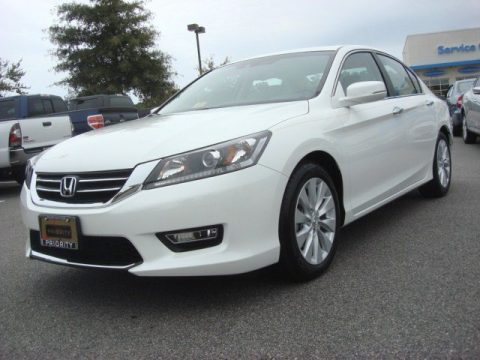 White Orchid Pearl Honda Accord EX-L Sedan.  Click to enlarge.