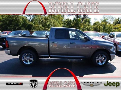 Mineral Gray Metallic Dodge Ram 1500 Big Horn Quad Cab 4x4.  Click to enlarge.