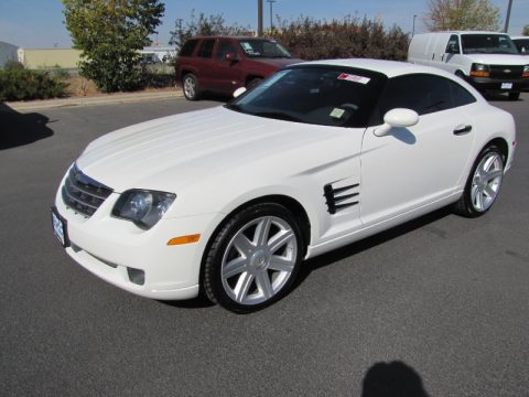 Alabaster White Chrysler Crossfire Limited Coupe.  Click to enlarge.