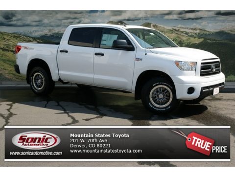Super White Toyota Tundra TRD Rock Warrior CrewMax 4x4. Click to enlarge. Super White Toyota Tundra TRD Rock Warrior CrewMax 4x4. Click to enlarge.