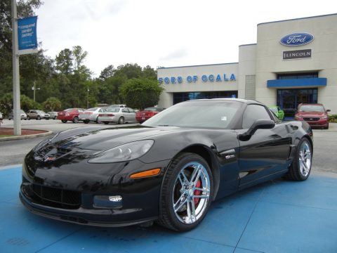 Black Chevrolet Corvette Z06.  Click to enlarge.