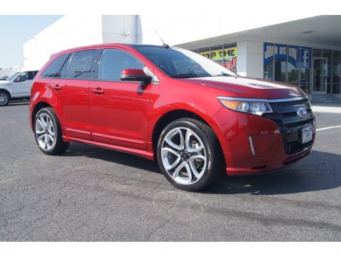 Ruby Red Ford Edge Sport AWD.  Click to enlarge.